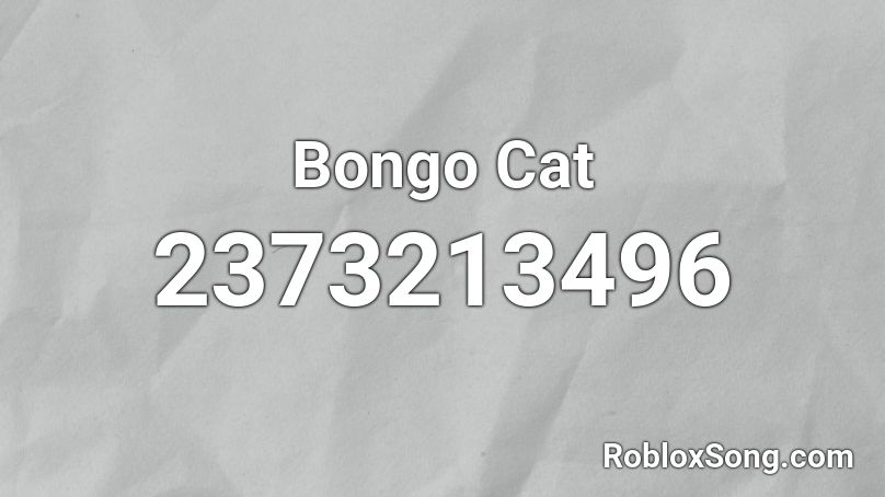 Bongo Cat  Roblox ID