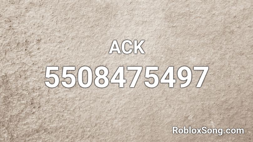 ACK Roblox ID