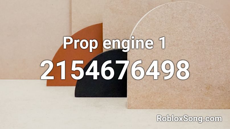 Prop engine 1 Roblox ID