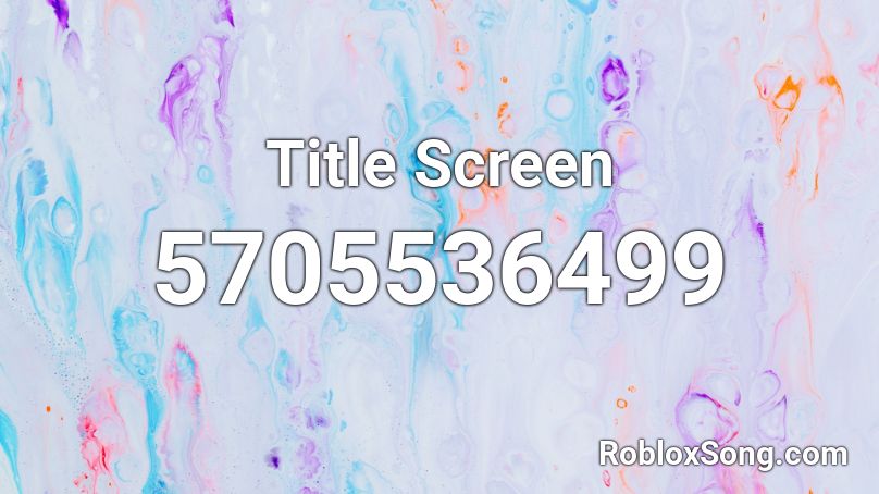Title Screen Roblox ID