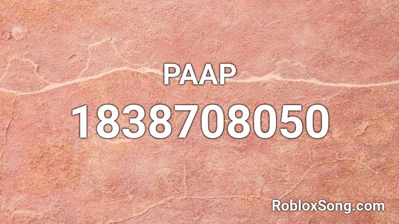 PAAP Roblox ID