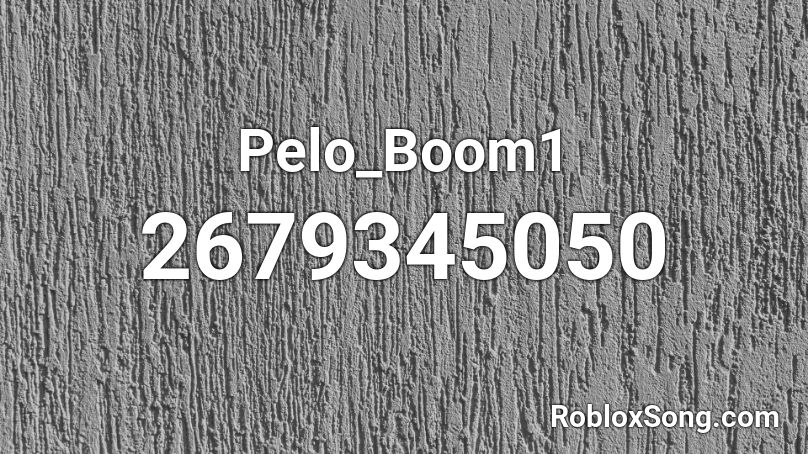 Pelo_Boom1 Roblox ID
