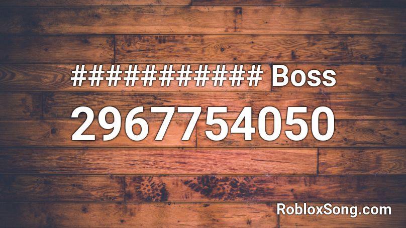 ########### Boss Roblox ID