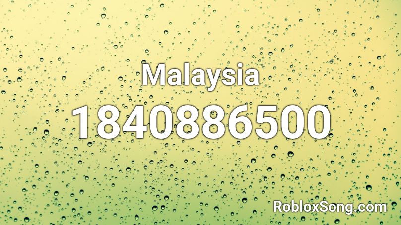 Malaysia Roblox ID