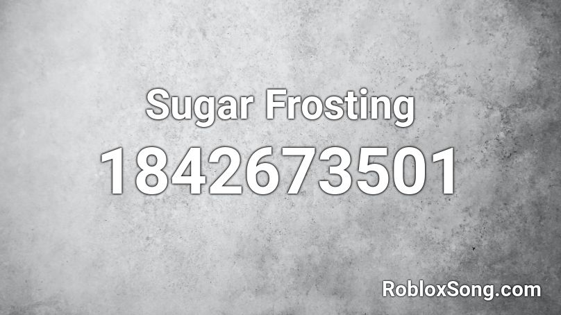 Sugar Frosting Roblox ID