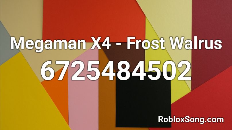 Megaman X4 - Frost Walrus Roblox ID