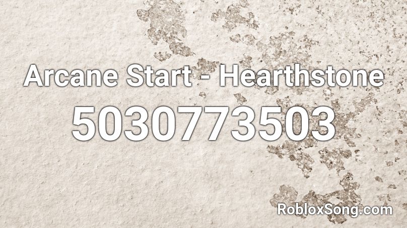 Arcane Start - Hearthstone Roblox ID