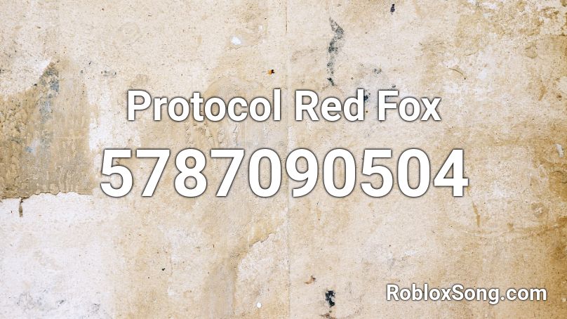 Protocol Red Fox Roblox ID