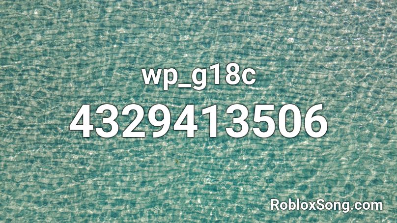 wp_g18c Roblox ID