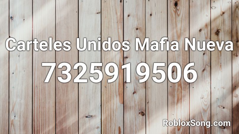 Carteles Unidos Mafia Nueva Roblox ID