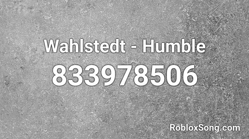 Wahlstedt - Humble Roblox ID