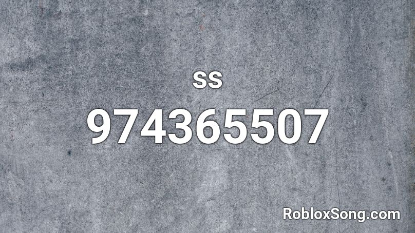 ss Roblox ID