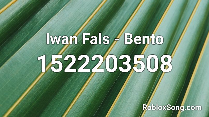 Iwan Fals - Bento Roblox ID
