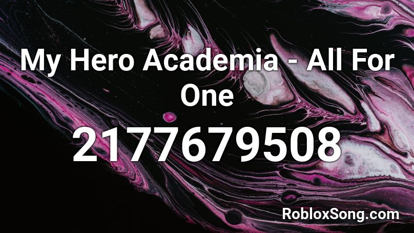 My Hero Academia - All For One Roblox ID