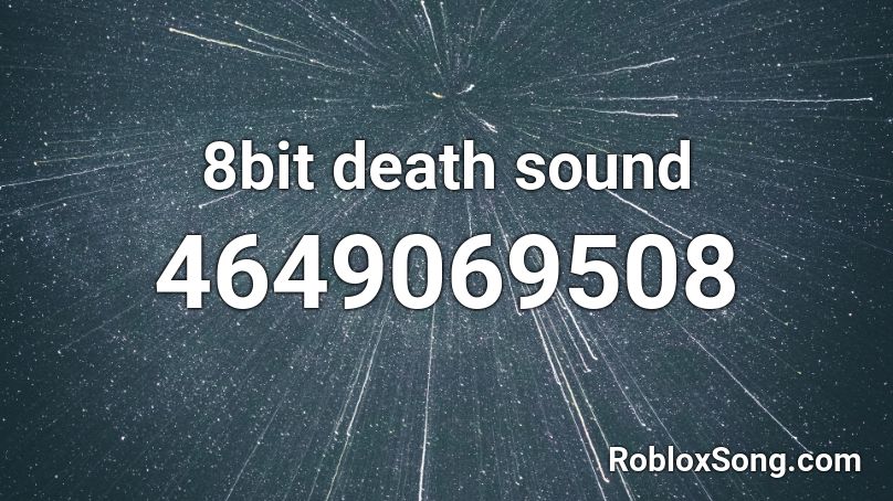 8bit death sound Roblox ID