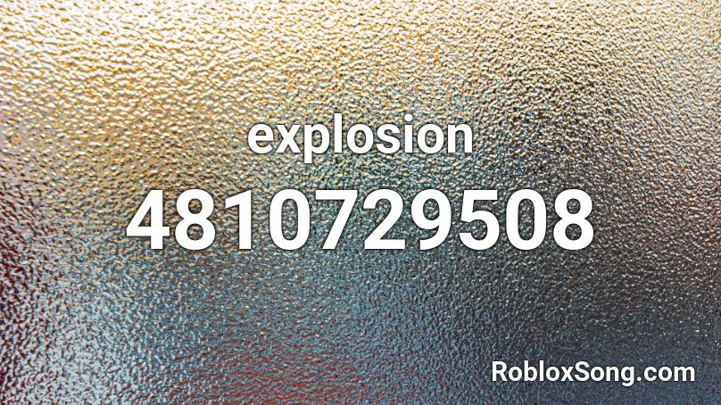 explosion Roblox ID