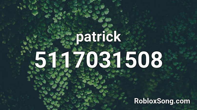 patrick Roblox ID