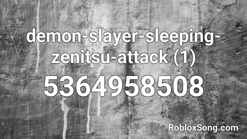 demon-slayer-sleeping-zenitsu-attack Roblox ID