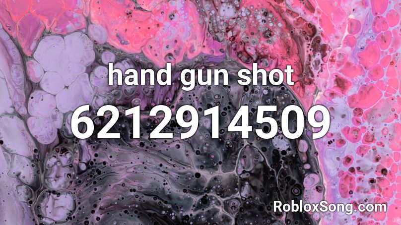 hand gun shot Roblox ID