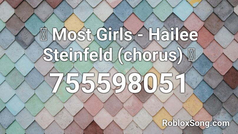 code for the song most girls on roblox