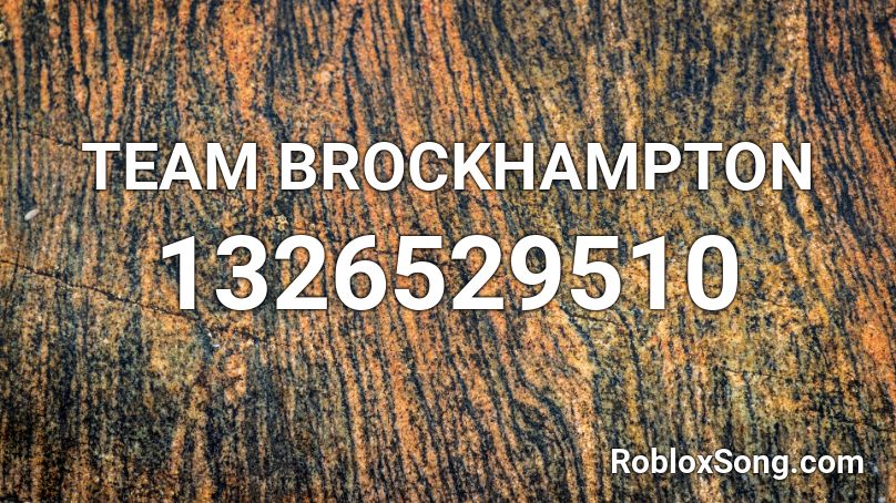TEAM BROCKHAMPTON Roblox ID