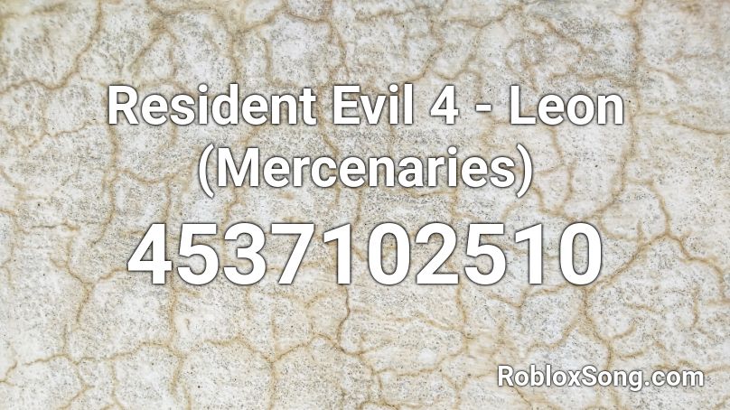 Resident Evil 4 - Leon (Mercenaries) Roblox ID