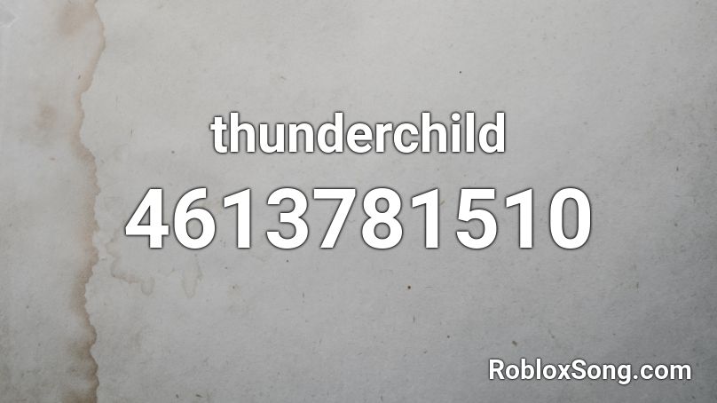 thunderchild Roblox ID
