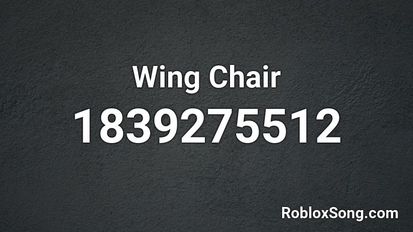 Wing Chair Roblox ID
