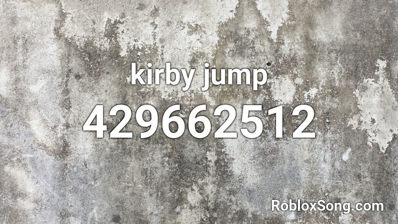 kirby jump Roblox ID