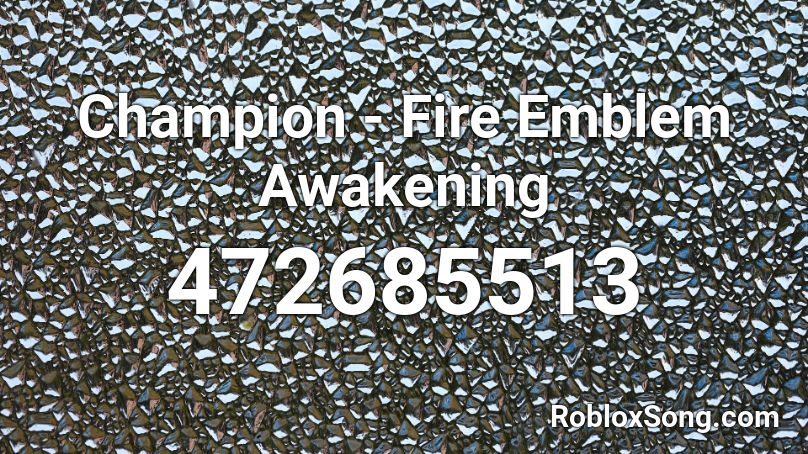 Champion - Fire Emblem Awakening Roblox ID