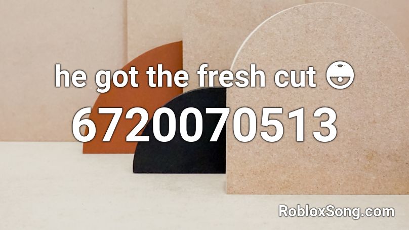he got the fresh cut 😳 Roblox ID
