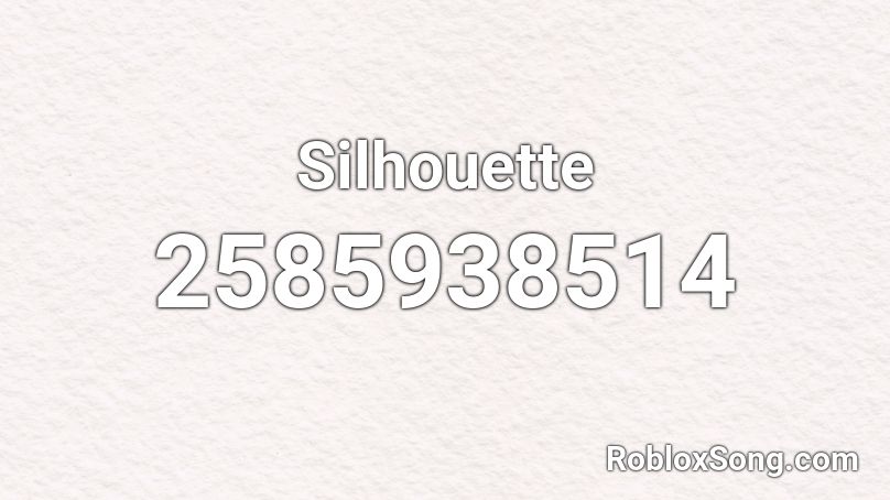 Silhouette Roblox ID
