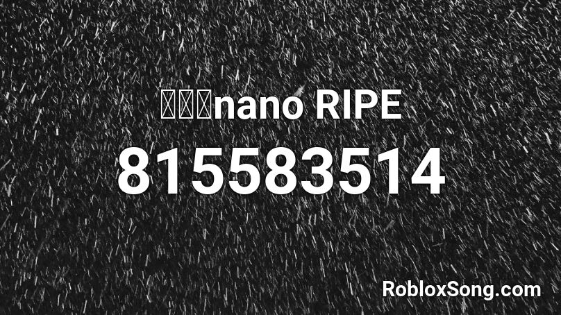 月花／nano RIPE Roblox ID