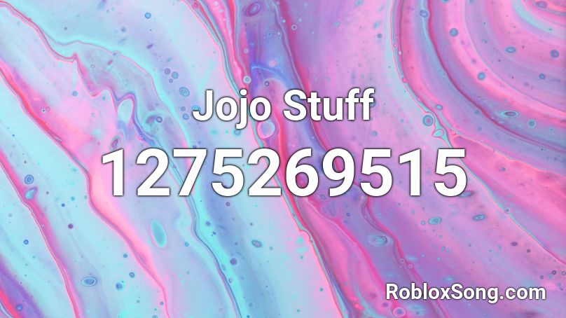 Jojo Stuff Roblox ID