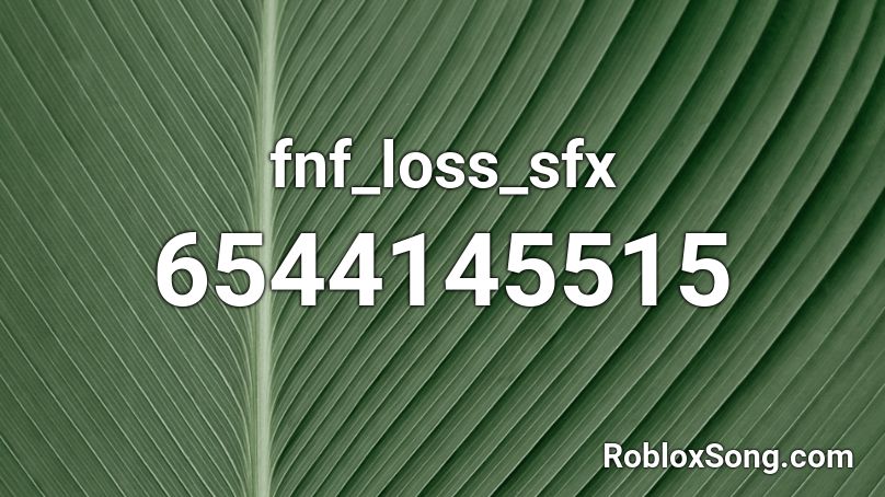 fnf_loss_sfx Roblox ID