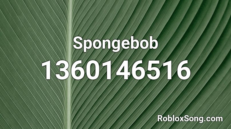 Spongebob Roblox ID