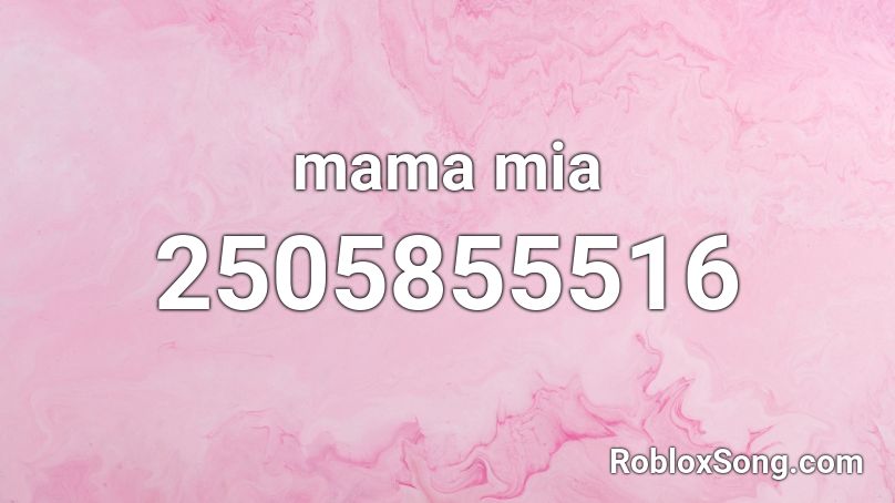 mama cry roblox id working