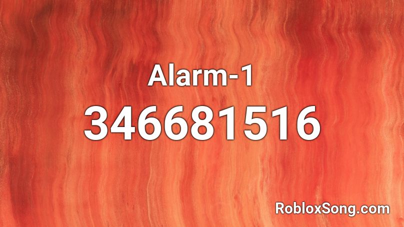 Alarm-1 Roblox ID
