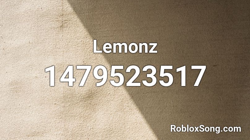 Lemonz Roblox ID