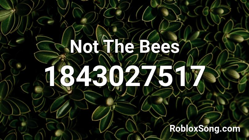 Not The Bees Roblox ID