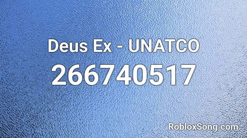 Deus Ex - UNATCO Roblox ID