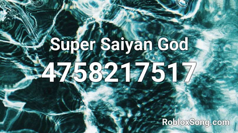 Super Saiyan God Roblox ID