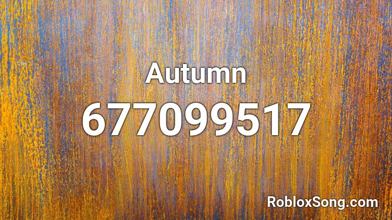 Autumn Roblox ID