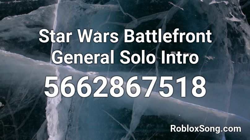 General Solo Theme Roblox ID