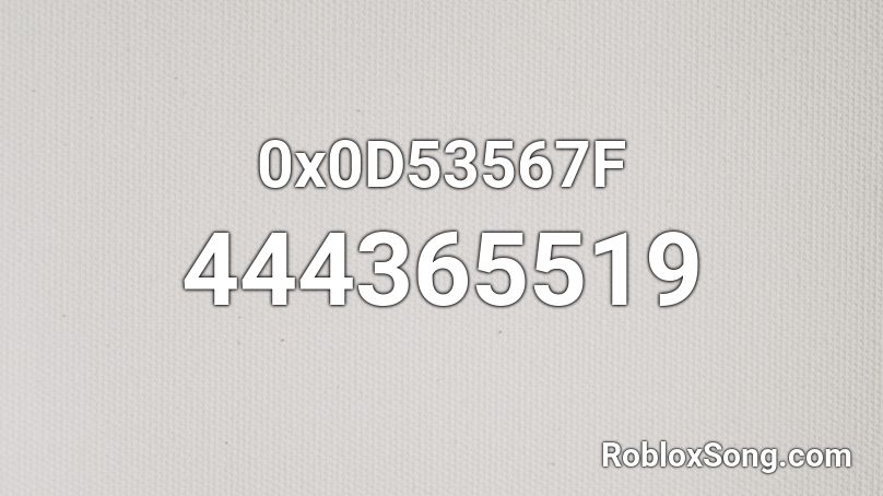 0x0D53567F Roblox ID