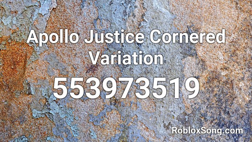 Apollo Justice Cornered Variation Roblox ID