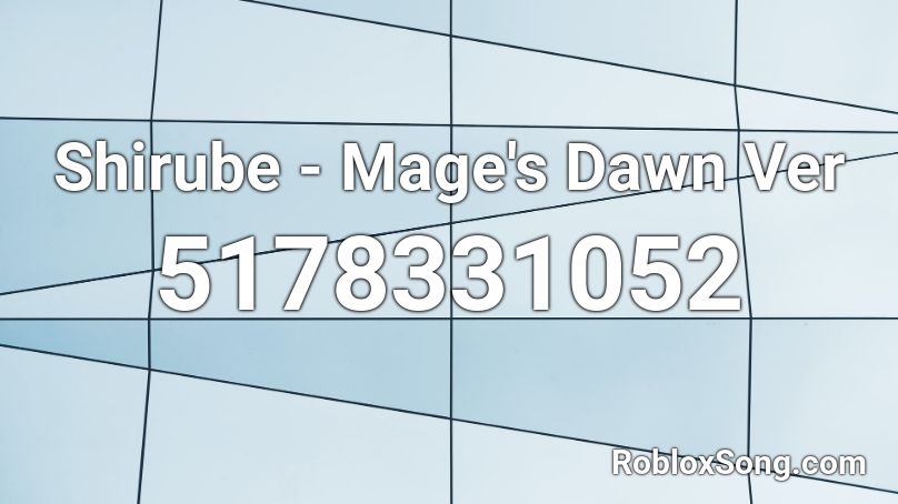 Shirube - Mage's Dawn Ver Roblox ID