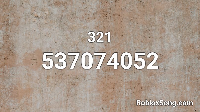 321 Roblox ID