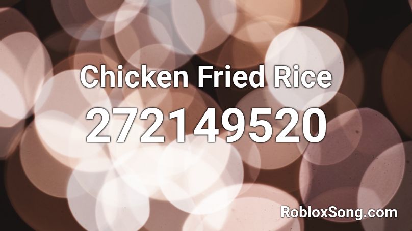 Chicken Fried Rice Roblox ID