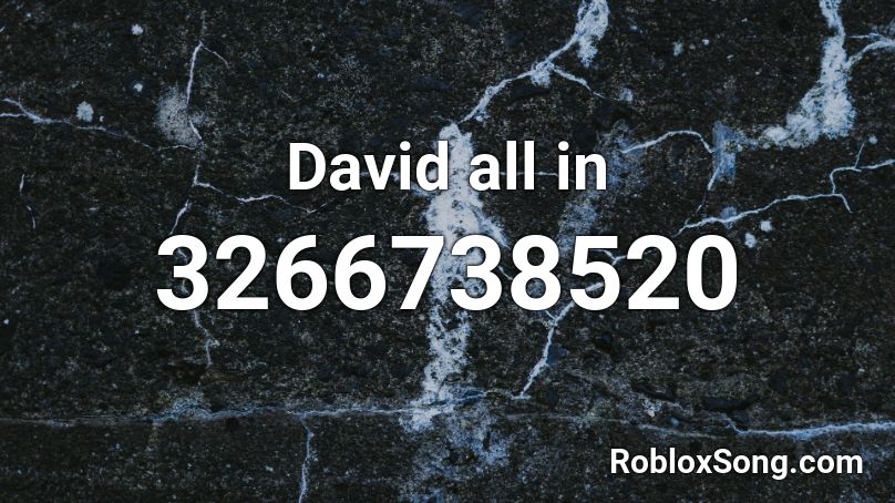 David all in Roblox ID